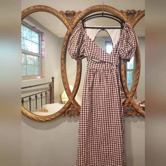 Beautiful Cottagecore checked dress - Picture 4 of 13
